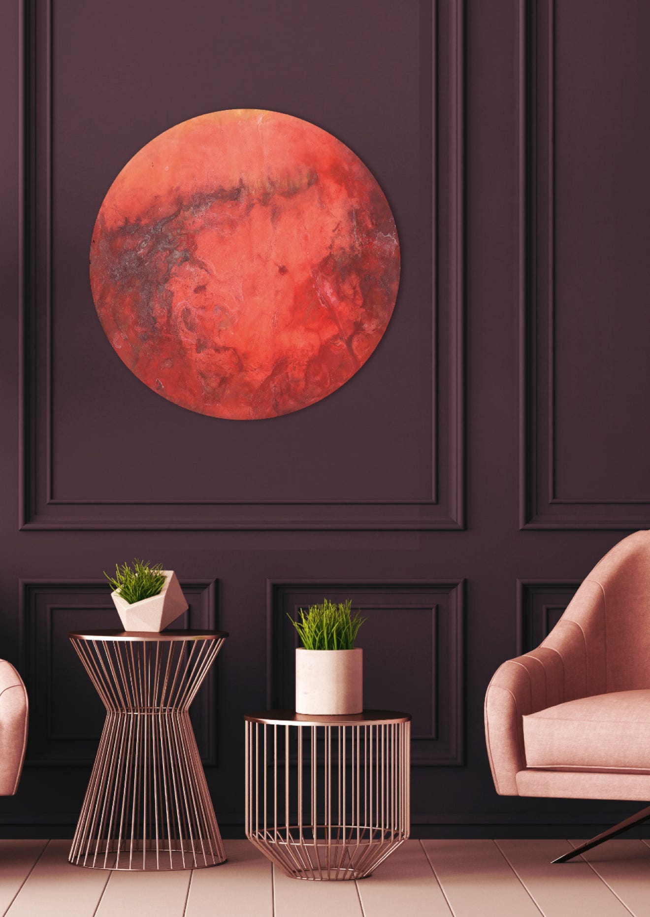 COLLECTION MONDES tableau MARS dans décor