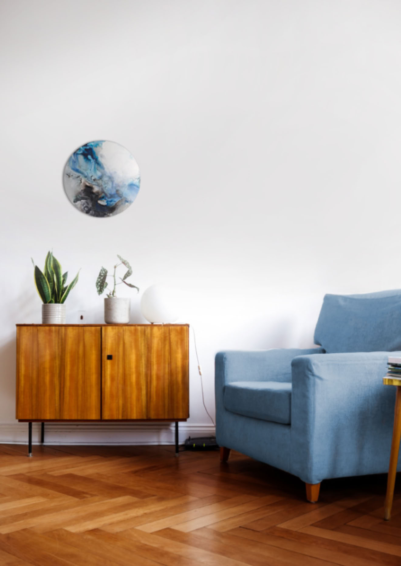 COLLECTION AQUA PRIMA Tableau ONDE 3 dans décor