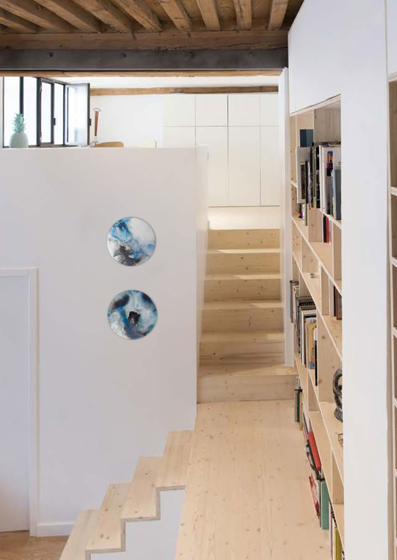 COLLECTION AQUA PRIMA Tableau ONDE 5 dans décor