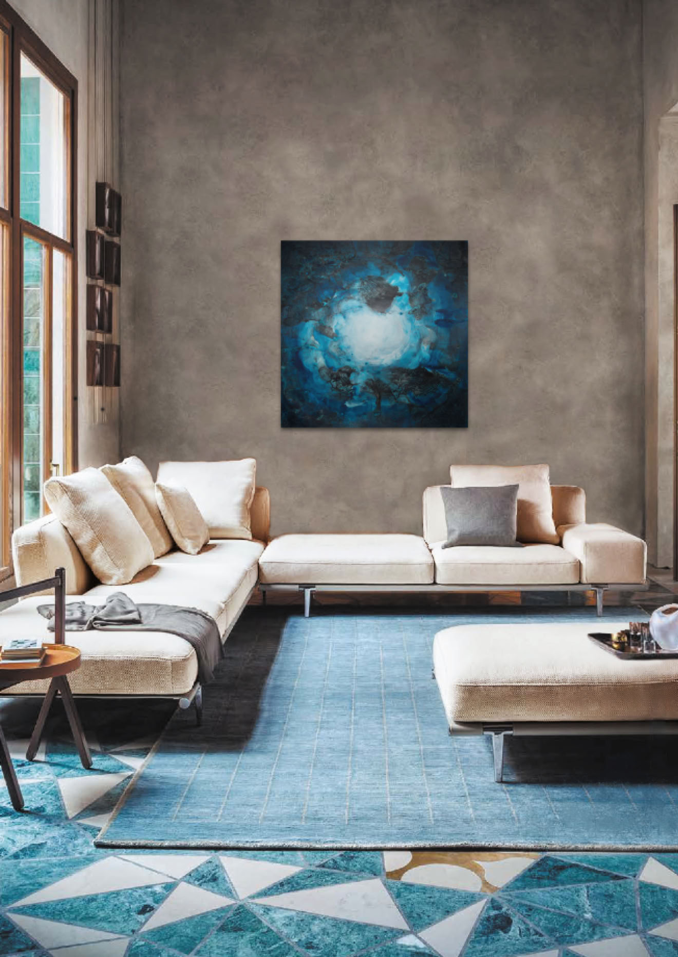 COLLECTION PRIMAS Tableau AQUA PRIMA dans décor